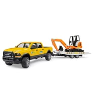Ram 2500 Römorklu Pickup ve Mini Ekskavatör 02546