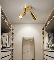 Thalassa Spotlu Plafonyer İkili Avize RA-AVZ- 9803-21-76 (Gold)