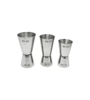 Çelik 20/40 ml - 25/50 ml - 30/60 ml Kokteyl Bardak 3 lü Jigger cin438