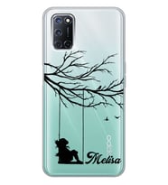 Oppo Dalda Salıncak Tasarımlı Şeffaf Telefon Kılıfı