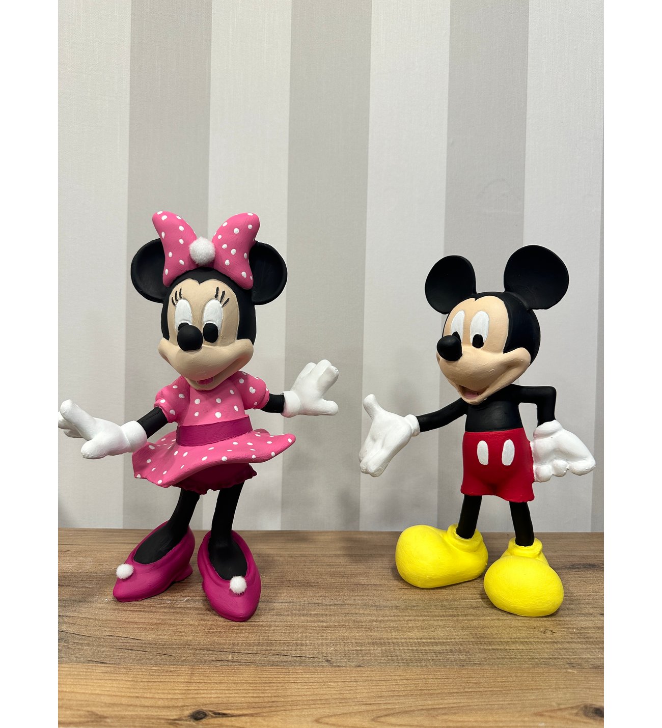 İki Cadı Tasarım Mickey Mouse ve Minnie Mouse İkili Set Hediyelik