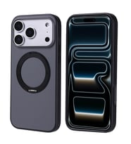 Apple iPhone 17 Pro Max Kılıf M-Safe Şarj Özellikli 360 Standlı Proton 2.5mm Kap (Siyah)