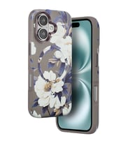 Onegif İphone 16 Flower Series Magsafe Kapak - Gri