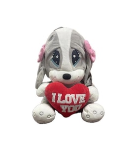Kalpli Üzgün Köpek Peluş 40 Cm 62399 (Çok Renkli)