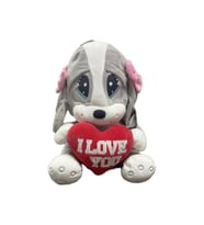 Kalpli Üzgün Köpek Peluş 40 Cm 62399 (Çok Renkli)