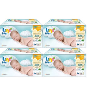 Uni Baby Islak Havlu Hassas Yeni Doğan 40 Yaprak (12 Li Set) 480 Yaprak (Narin Ciltler için) (4PK*3)