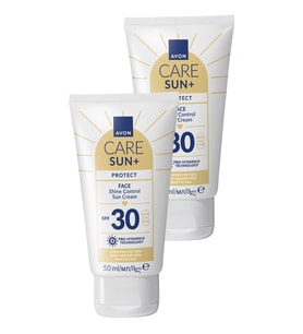 SUN+ PROTECT Yüz İçin Parlaklık Kontrolü Güneş Kremi SPF 30 50ml İkili Paket