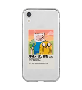 Iphone XR Uyumlu Adventure Time Tasarımlı Şeffaf Telefon Kılıfı