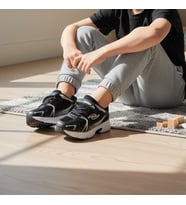 Jamix 530 Siyah-Beyaz Erkek Çocuk Spor Ayakkabı (Siyah - Beyaz)