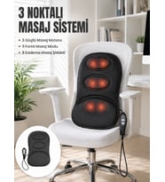Titreşimli Masaj Koltuk Minderi Kademe Şiddet Ayarlı Isıtma Fonksiyonlu Masaj Pedi
