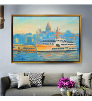 Altın Çerçeveli dekoratif tablo a854 (Gold)