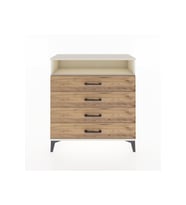Arges Şifonyer Tek Raflı 4 Çekmeceli 88x30x96 Aytaşı-Çam