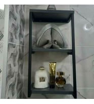 Açelya Metal Raf Organizer Ve Havluluk Askısı (Antrasit)