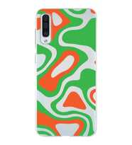 Samsung Galaxy A50s  Kapak Renkli Desen Tasarımlı Şeffaf Silikon Kılıf