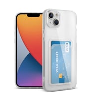 Mey İthalat® iPhone 13 Kılıf Kart Şeffaf Silikon - Şeffaf