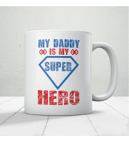 My Super Hero Baskılı Babalar Günü Kupa Bardak Kahve Kupa