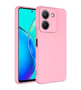 Coverzone Vivo Y36 4G ?le Uyumlu K?l?f Z-Mara Lansman Vieri Tam Koruma Arka Kapak Kamera Koruma �?k?nt?l? P�r�zs�z Y�zey Pembe