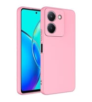 Coverzone Vivo Y36 4G ?le Uyumlu K?l?f Z-Mara Lansman Vieri Tam Koruma Arka Kapak Kamera Koruma �?k?nt?l? P�r�zs�z Y�zey Pembe