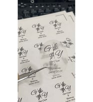 Şeffaf Etiket Söz, Kına, Nişan Hatırası 4x5 cm 42 Adet