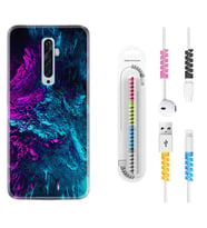 Oppo Reno 2Z 4 Lite 4 Pro 5 6 7 A31 Kılıf Kablo Koruma Spiral Silikon Explosive 1734