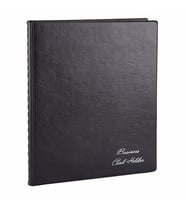 KARTVİZİT ALBÜMÜ 8 SIRALI 320 KARTLIK 23X26,5 CM (Siyah)