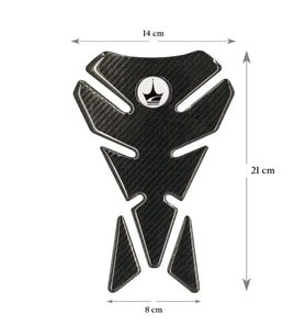 Grippatch Yamaha, BMW, Honda ile Uyumlu Universal 6D Karbon Tank Pad GC04