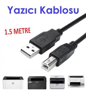 Hp Laserjet 3390  USB 2.0 KARE USB PRİNTER YAZICI KABLO,USB Yazıcı Printer veri Kablosu