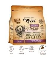 Mydog Az Tahıllı Kuzu Etli Diyet & Kısır Köpek Maması 3kg