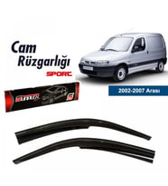 Peugeot Partner Mugen Cam Rüzgarlığı 2002-2007 arası 2'li Sunplex (Beyaz)