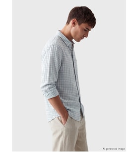 LCW Vision Mavi Regular Fit Ekoseli Erkek Gömlek