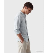 LCW Vision Mavi Regular Fit Ekoseli Erkek Gömlek