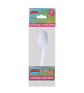 Standart Plastik Kaşık 10'li