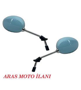 Araro Cappucino 125 Cc - 50 Cc Ayna Takımı Turkuaz Renk _Supermoto (Renksiz)