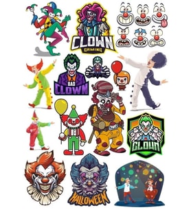 Paylanço Joker Sticker Ser 19 Parça Telefon, Tablet, Defter, Laptop Sticker