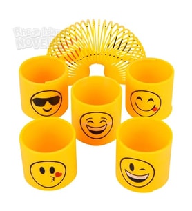 Emoji Stres Yayı Oyuncak Stres Yayı - 6 cm çapında - 2 Adet