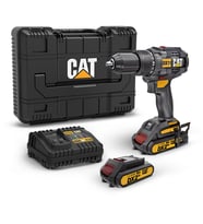 CAT DX11 18Volt/2.0Ah Li-ion Çift Akülü Kömürsüz Profesyonel Şarjlı Matkap