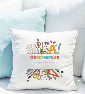 Öğretmenler Günü Tasarımlı Yastık