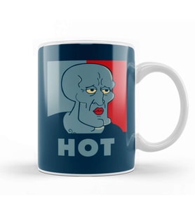 Spongebob Handsome Squidward Süngerbob Hot Kupa Bardak Porselen