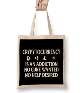 Cryptocurrency Addiction But No Cure Wanted Bez Çanta Uzun Saplı