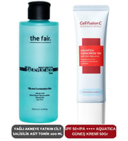 the fair. Yağlı Akneye Yatkın Cilt Salisilik Asit Tonik 200 ml ve SPF 50+/PA Aquatica Güneş Kremi 50 ml