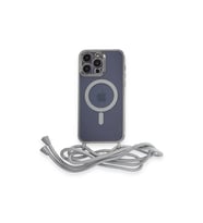 Apple İphone 12 Pro Kılıf Divo Lazer Askılı Magsafe Kapak - Gümüş