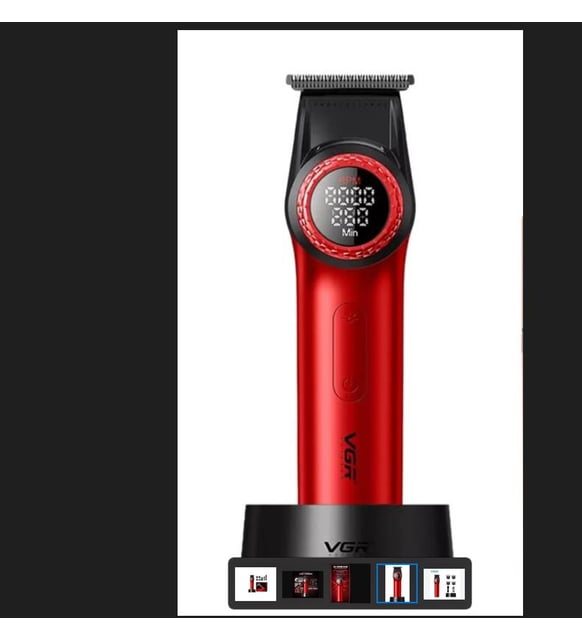 VGR - Trimmer Cordless Red V-977 berber 8000 devir/dakika T-Blade