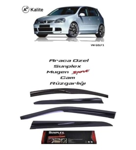 Vw Golf 5 Mugen Cam Rüzgarlığı 2005-2010 arası 4'lü Sunplex (Beyaz)