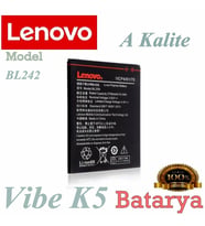 Lenovo   Uyumlu Vibe K5 Batarya BL242 model A Kalite Yeni Üretim