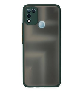 İnfinix 10 Play Kılıf Montreal Silikon Kapak - Yeşil