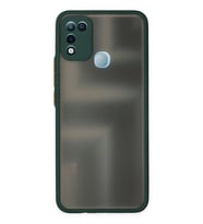İnfinix 10 Play Kılıf Montreal Silikon Kapak - Yeşil