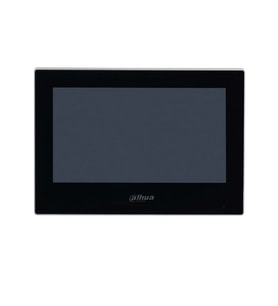 Dahua VTH2621G-P 7" TFT LCD Dokunmatik Ekran Çok Yönlü Mikrofon Villa Tipi İntercom İç Ünite Siyah Kasa