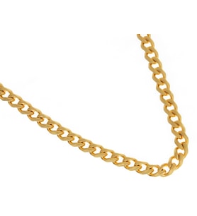 Erkek 4 mm Gold Renk Çelik Zincir