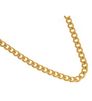 Erkek 4 mm Gold Renk Çelik Zincir