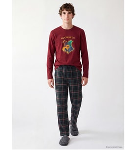 LC WAIKIKI Bordo Harry Potter Baskılı Erkek Pijama Takım